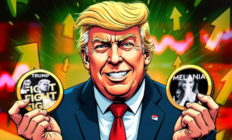 TRUMP и MELANIA token meme coin