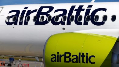 AirBaltic Латвия полет